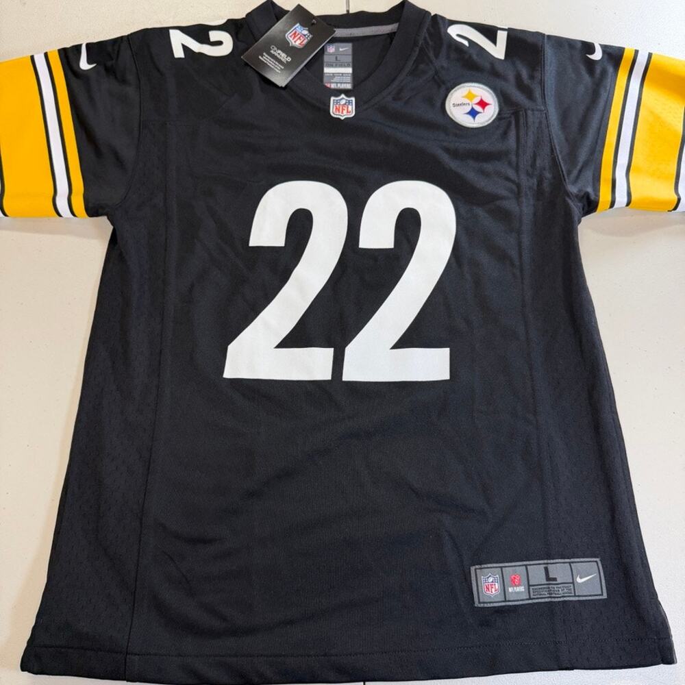 Najee Harris Pittsburgh Steelers Nike NFL Youth Jersey Large 14/16 Black NWT